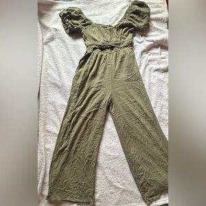 Alter’d State Size Small Olive Green Jumpsuit Romper